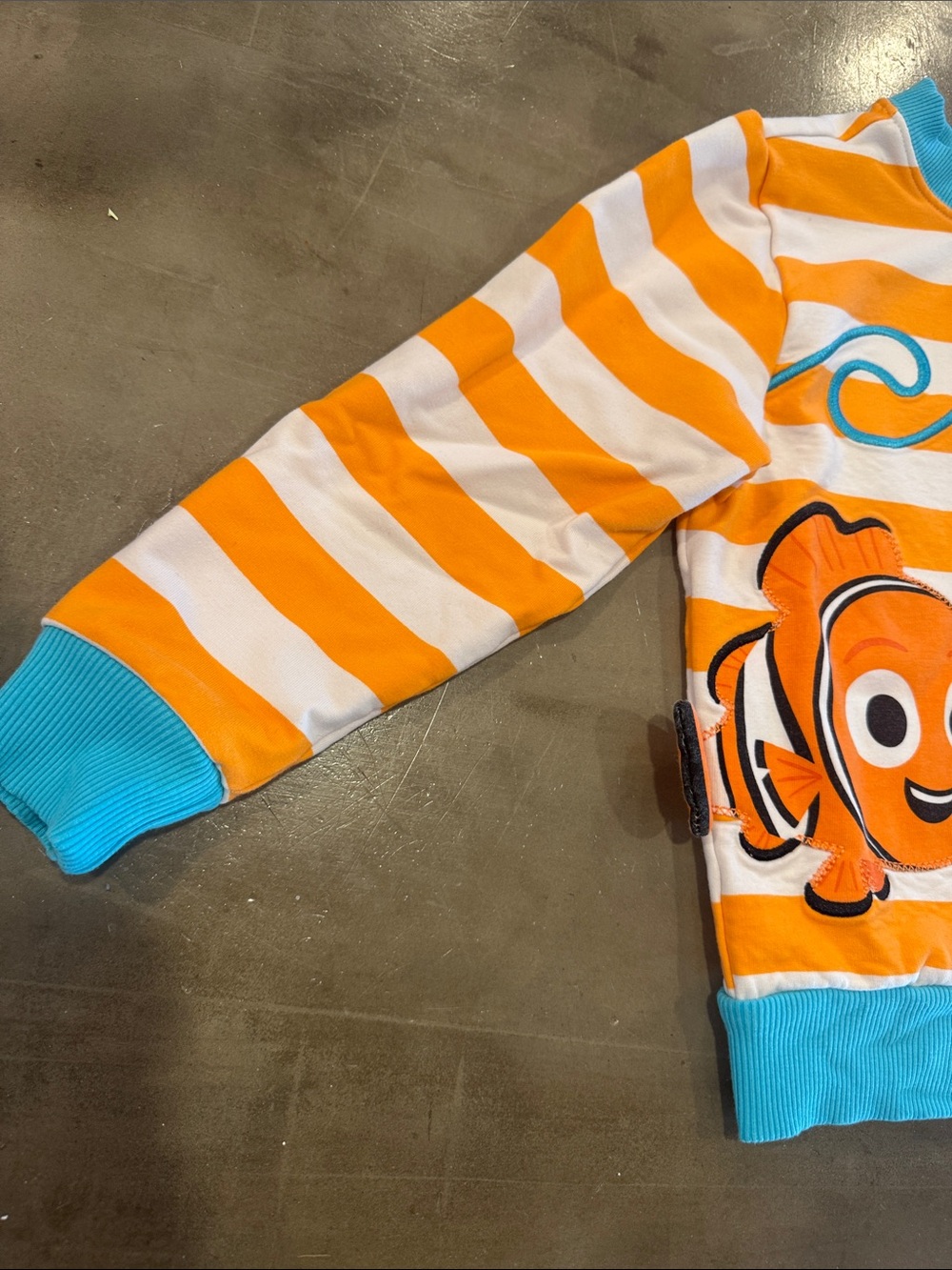 Little Sleepies/Disney Striped Finding Nemo Appliqué Sweatshirt - Picture 5 of 9